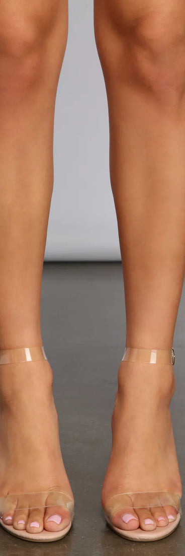 Clearly Fab Lucite Block Heels