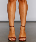 So Posh Patent Faux Leather Block Heels