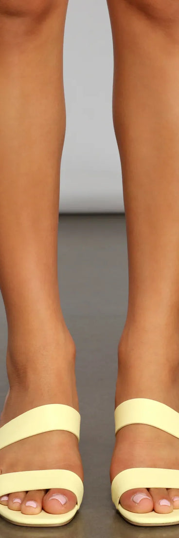 So Sleek Double Band Mules