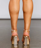 The Glam Life Lucite Platform Heels