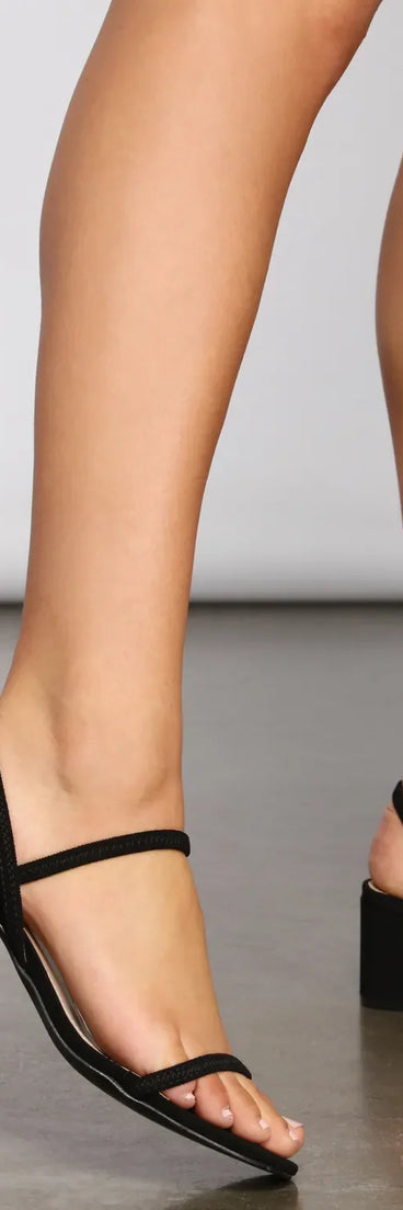 Never Basic Low Block Heels