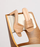 Dreamy Luxe Faux Leather Mules