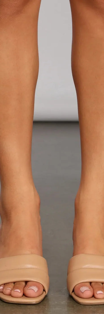 Dreamy Luxe Faux Leather Mules