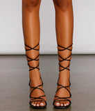 Level Up Lace Up Block Heels