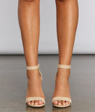 It Girl Faux Suede Block Heels