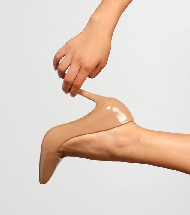 Classic Sophisticated Faux Leather Pumps