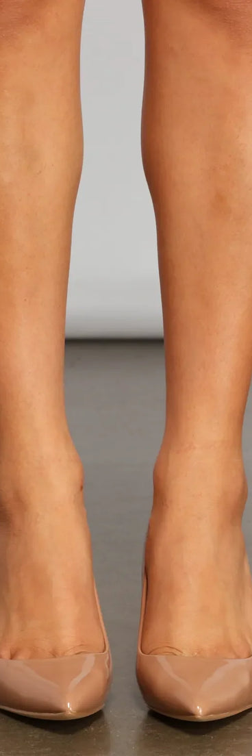 Classic Sophisticated Faux Leather Pumps