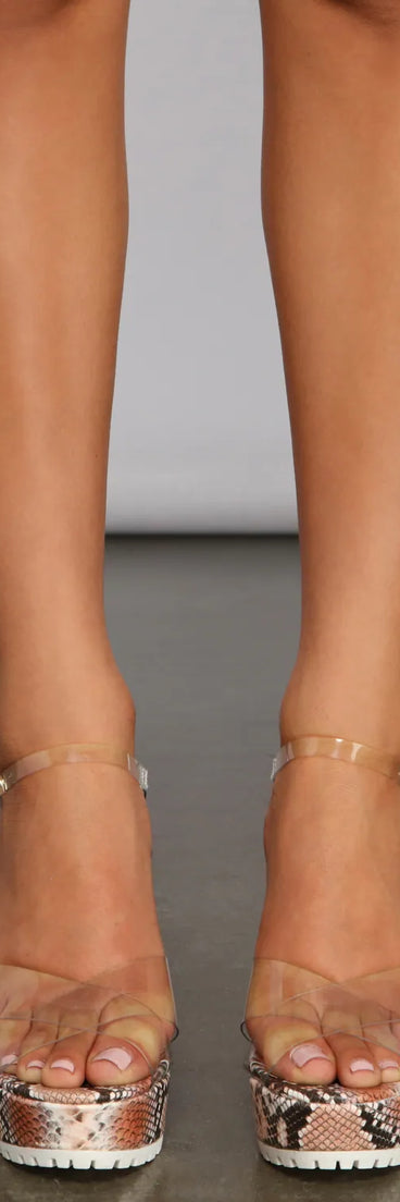 Fierce And Fashionable Vibes Platform Heels