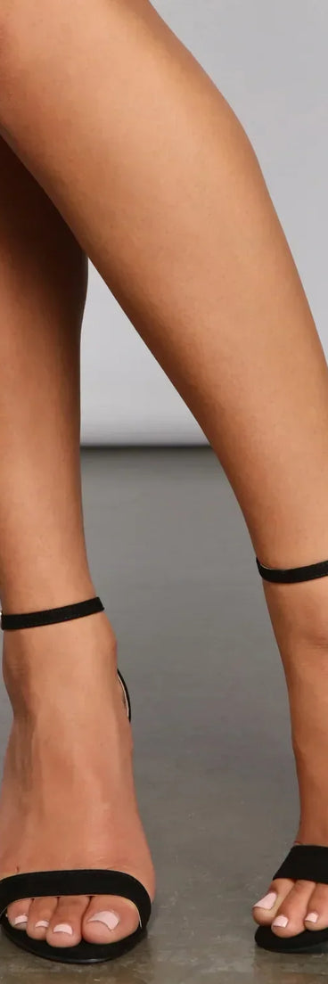 The Essential Faux Suede Block Heels