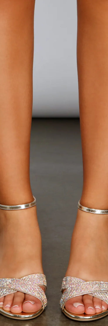 Future Glam Rhinestone Block Heels