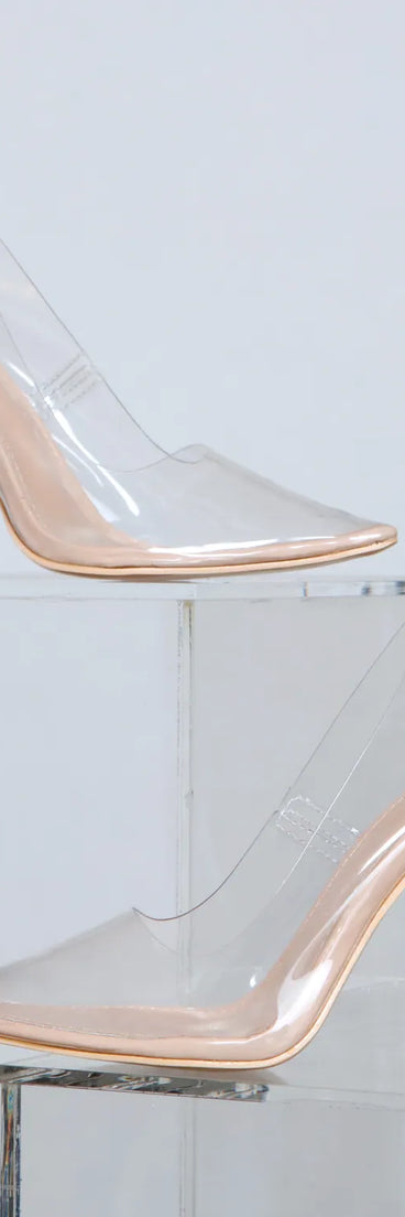 So Trendy Clear PVC Stiletto Pumps