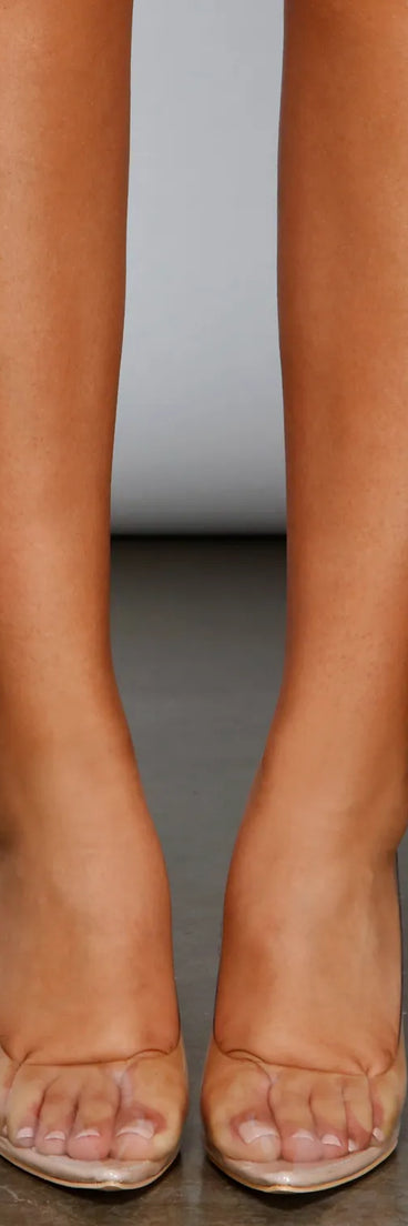 So Trendy Clear PVC Stiletto Pumps