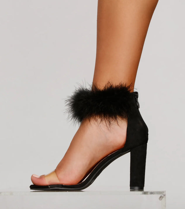 Marabou's Most Wanted Block Heels Windsor