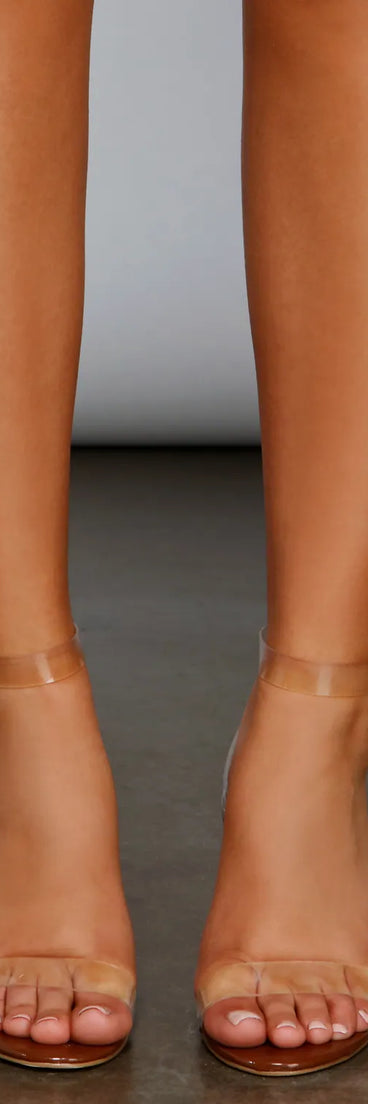 Level Up Lucite Block Heels