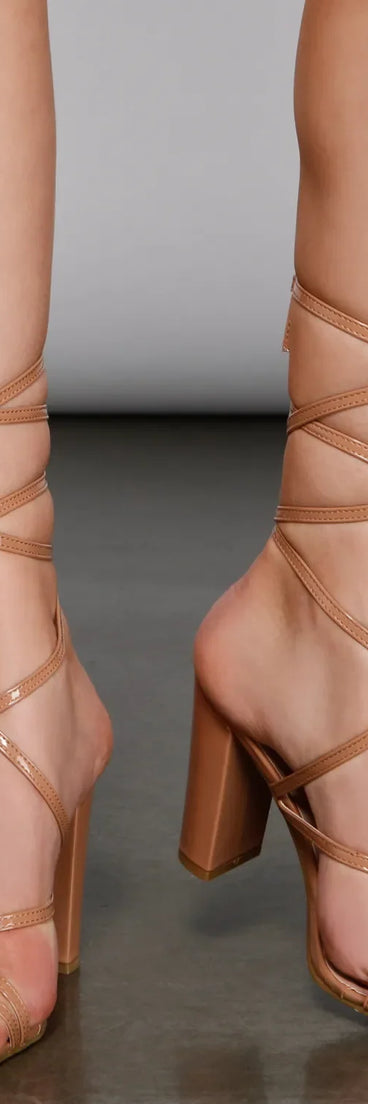 Classic Chic Lace-Up Heels