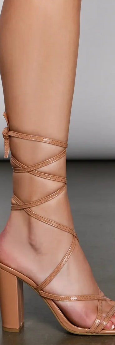 Classic Chic Lace-Up Heels