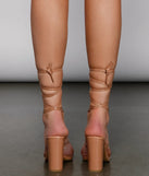 Classic Chic Lace-Up Heels