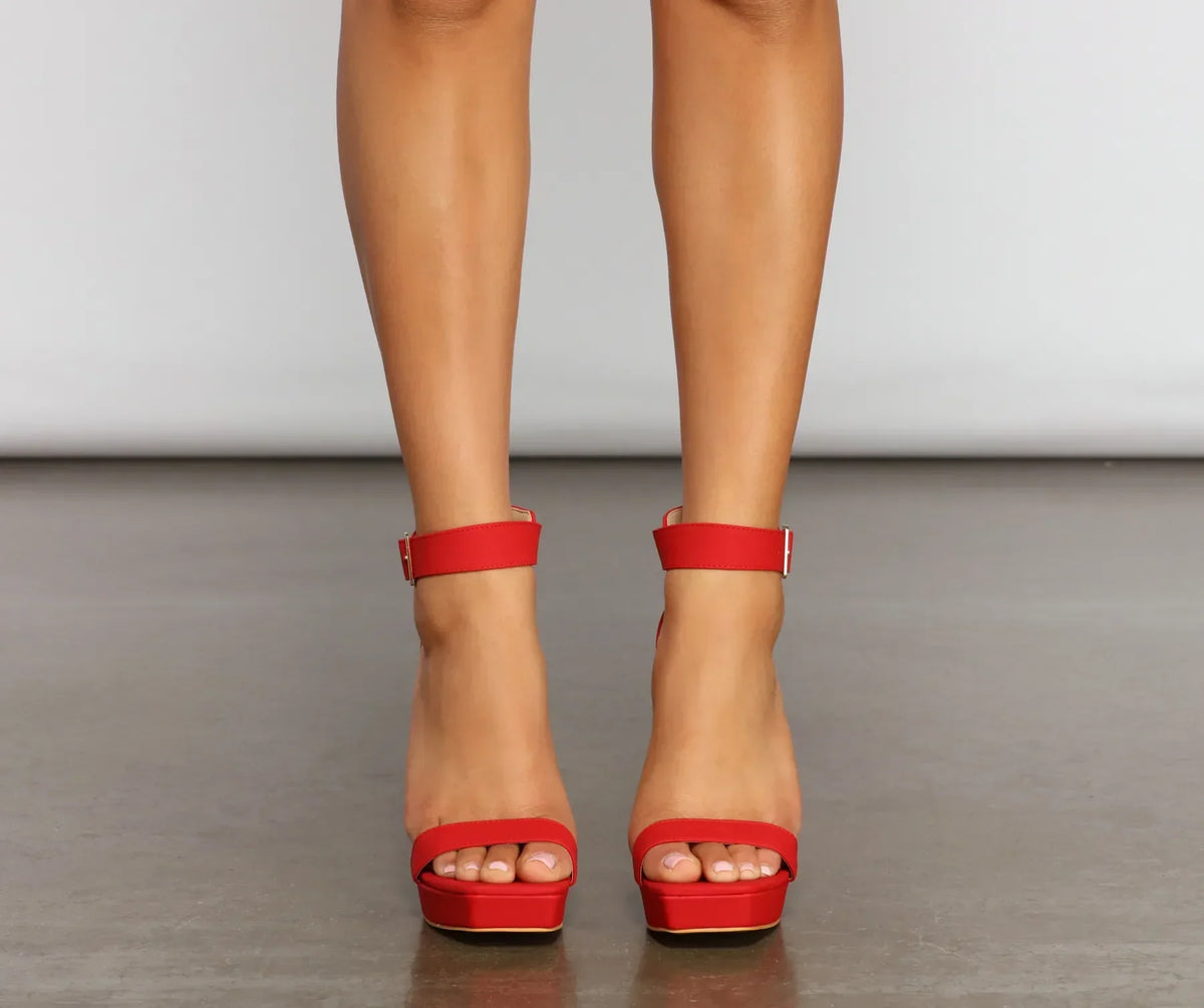 Clearly Fab Platform Block Heels & Windsor