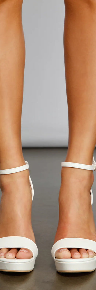 Retro-Chic Platform Heels