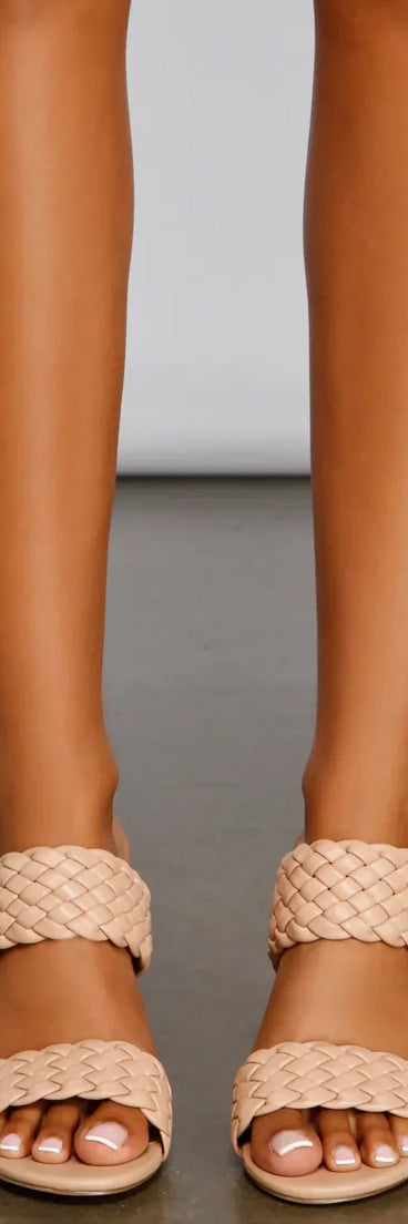 Picnic Please Braided Block Heels