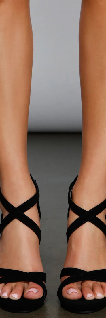 A Chic Vibe Platform Block Heels