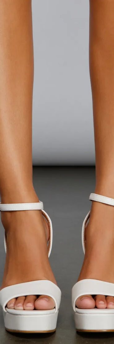 Elevated Glam Platform Block Heels