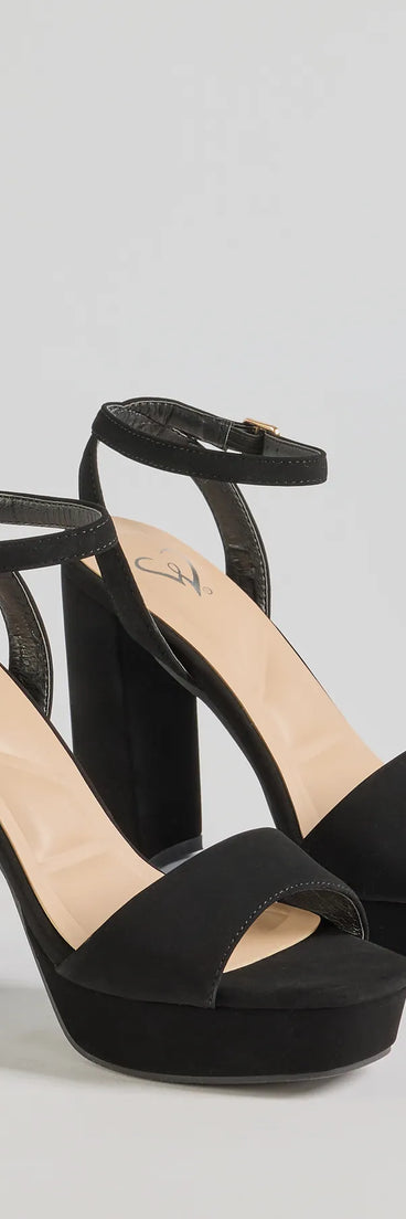 Step into style with the Ready To Slay Platform Heels, black heels made to complete your Windsor look with comfort and glam in mind.