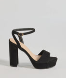 Ready To Slay Platform Heels, a trendy black addition to women's going-out outfits, is ideal for Christmas party outfits, chic NYE attire, or winter night-out looks that keep you on-trend!