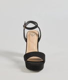 Ready To Slay Platform Heels, a trendy black addition to women's going-out outfits, is ideal for Christmas party outfits, chic NYE attire, or winter night-out looks that keep you on-trend!