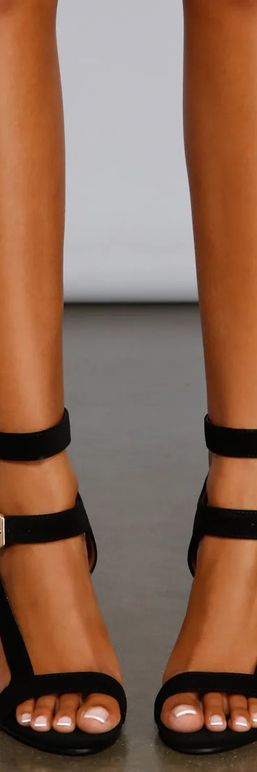 Strappy & Sassy T-Strap Stiletto Heels