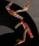Step It Up Snake Block Heels