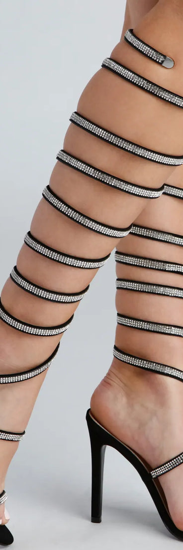 Bling It Out Spiral Stiletto Heels