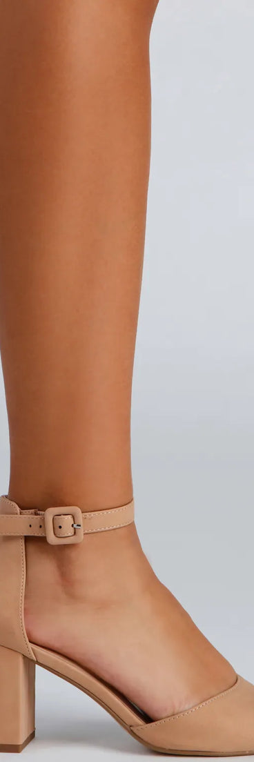 Stylish And Chic Faux Nubuck Pumps