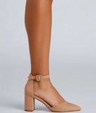 Stylish And Chic Faux Nubuck Pumps