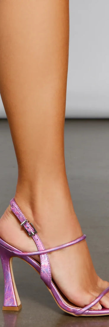 Feelin' Stylish Metallic Stiletto Heels