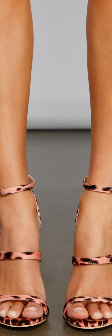 Forever Fab Leopard Print Stiletto Heels
