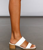 Stacked On Basics Wide Fit Mules