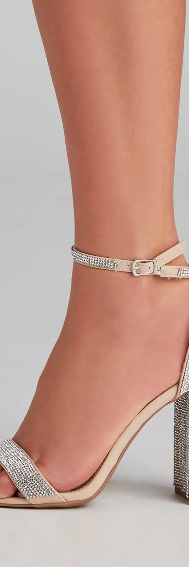 Step Out And Sparkle Block Heels