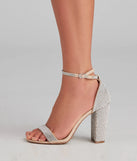 Step Out And Sparkle Block Heels