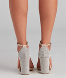 Step Out And Sparkle Block Heels