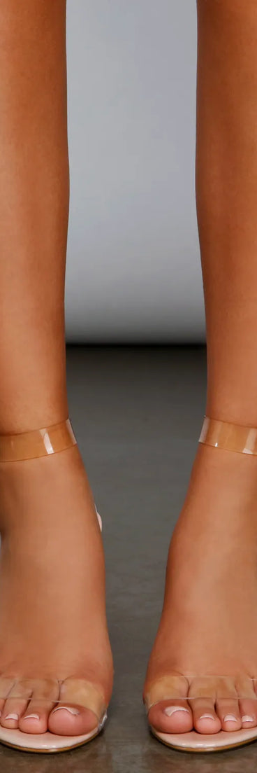 Style Stunner Lucite Block Heels