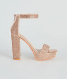 Stroke Of Midnight Rhinestone Heels
