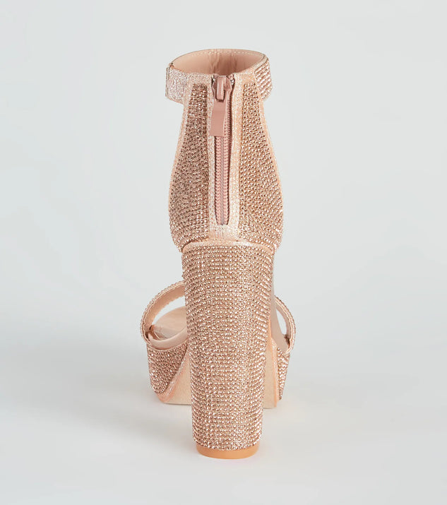 Stroke Of Midnight Rhinestone Heels | Windsor