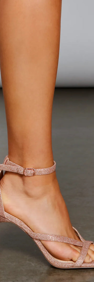 Glitz & Glam Glitter Stiletto Heels