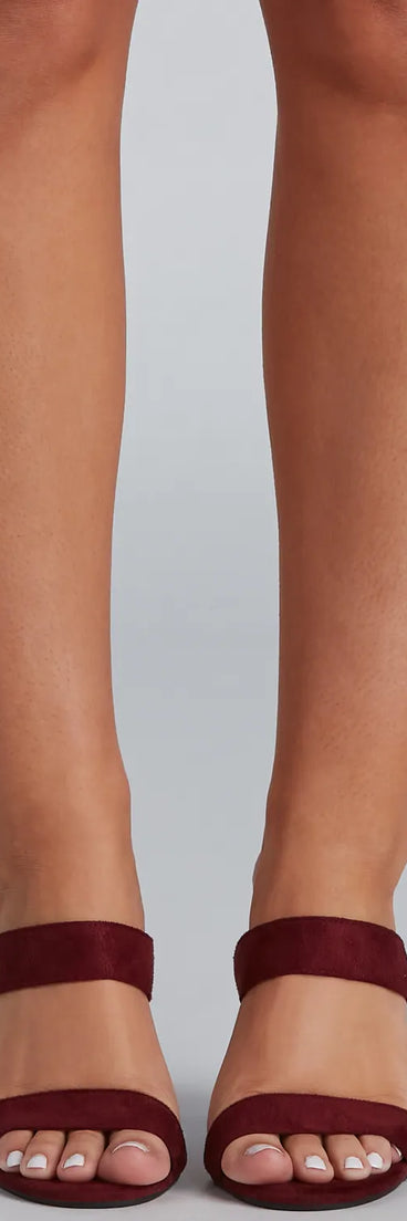 Day To Night Faux Suede Mules