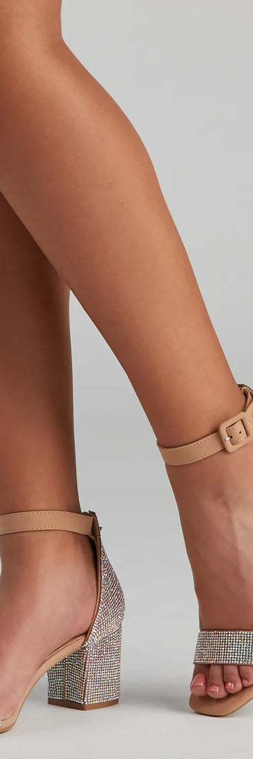 Dreamy Sparkle Block Heels