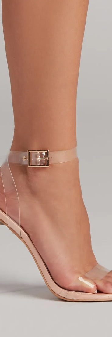 Clear Goals PVC Stiletto Heels