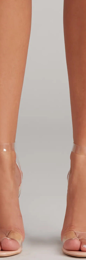 Clear Goals PVC Stiletto Heels