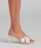 Darling Chic Floral Detail Mules