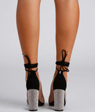 All That Shines Rhinestone Block Heels